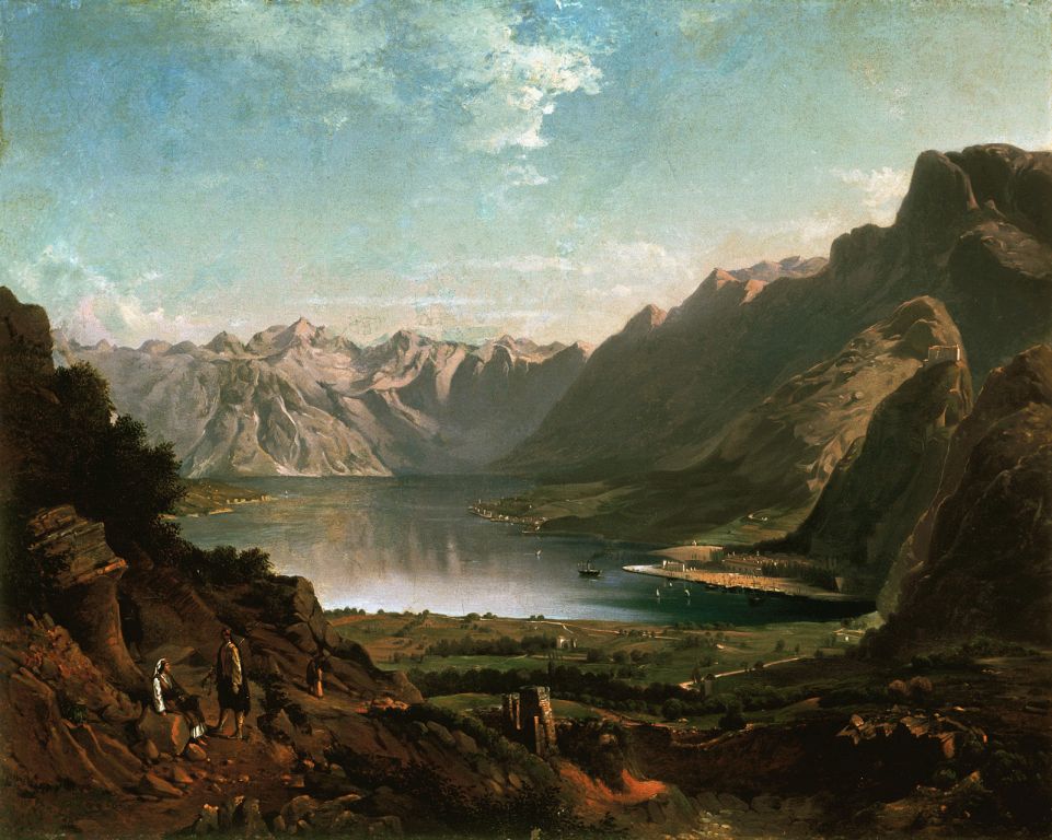 Karinger, The Bay of Kotor (1861), oil on canvas, National Gallery of Slovenia, Ljubljana