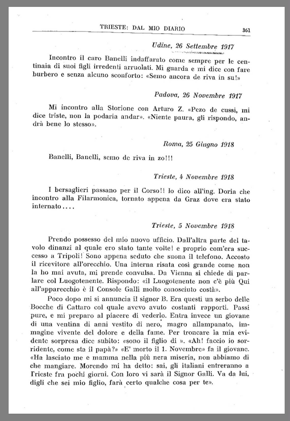 Diary of Carlo Galli, Porta Orientale 1938