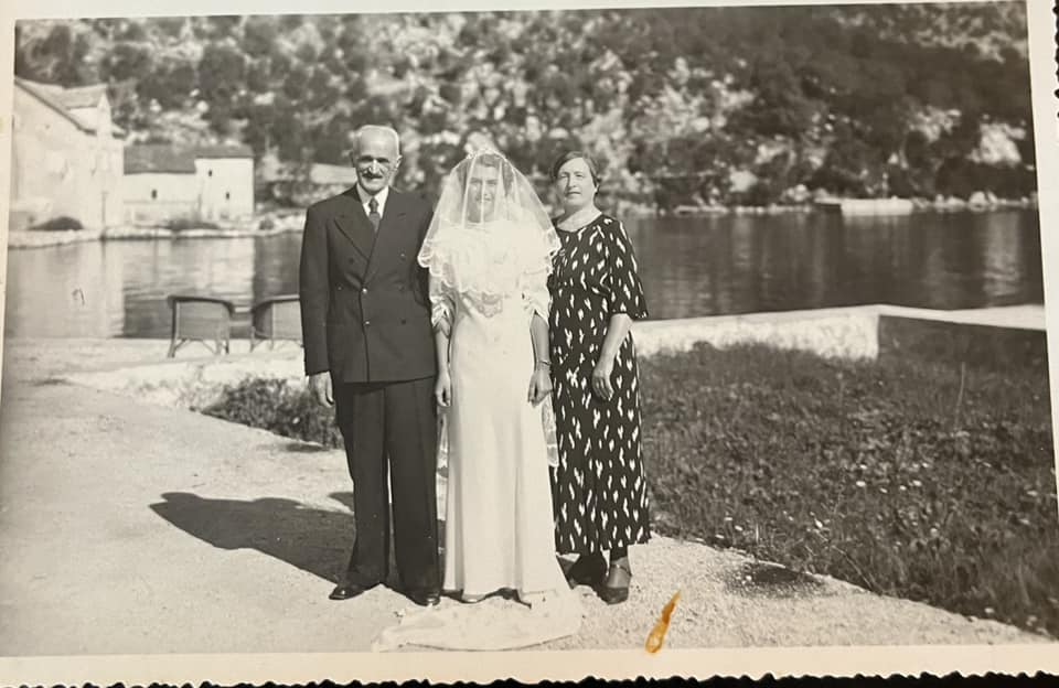 Marko Berberović, Ana Dabović at the wedding of Zdenka, 1938