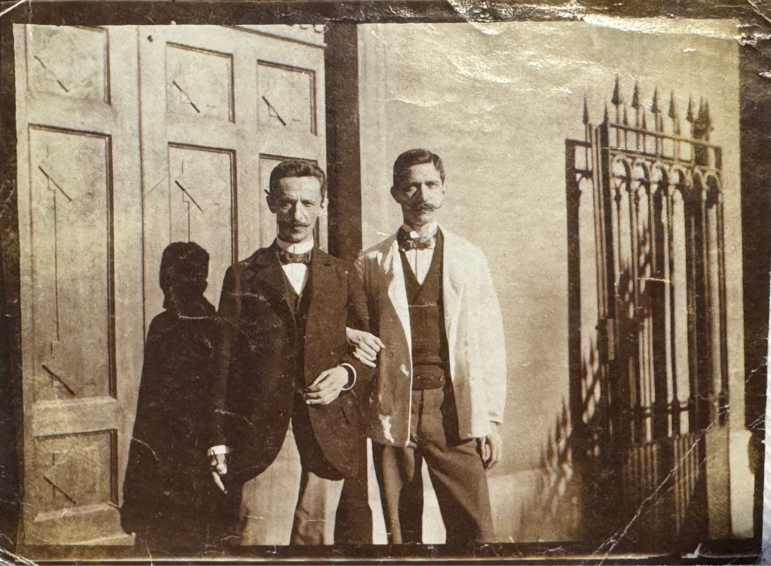 Milivoj Berberović and his friend Petijević